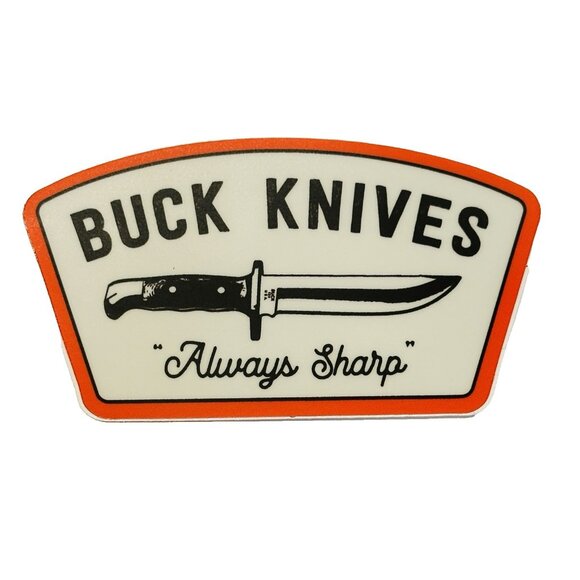 Buck Knives 110 Hunter Stars and Stripes Cowboy PVC Patch + Sticker - Picture 4 of 5